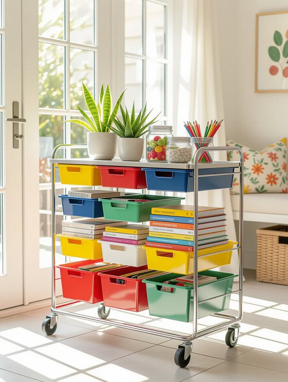 versatile rolling cart storage