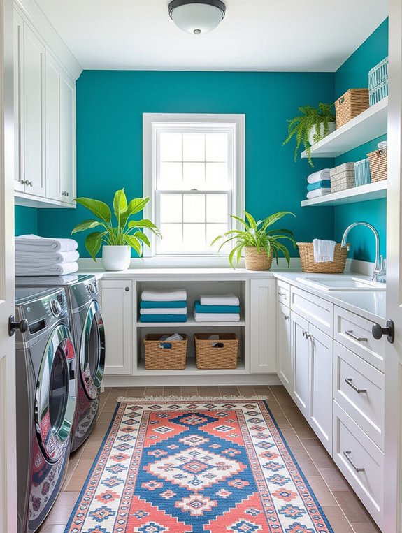 vibrant accent wall transformation