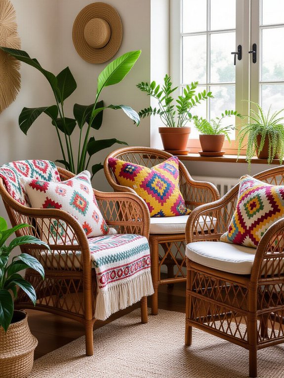 vibrant bohemian dining transformation