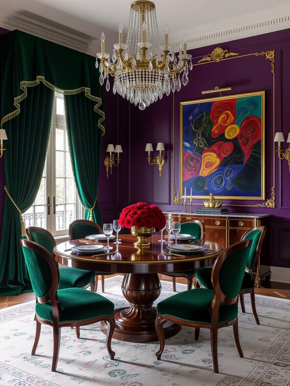 vibrant bold jewel tones