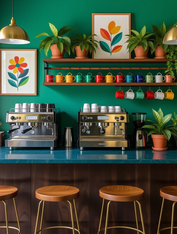 vibrant coffee setup essentials