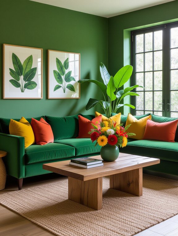 vibrant color accents enhance