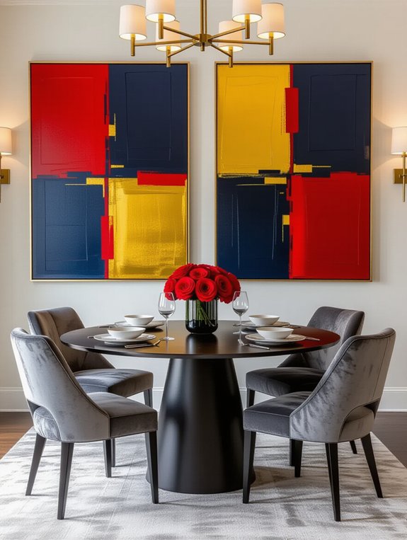 vibrant focal point art