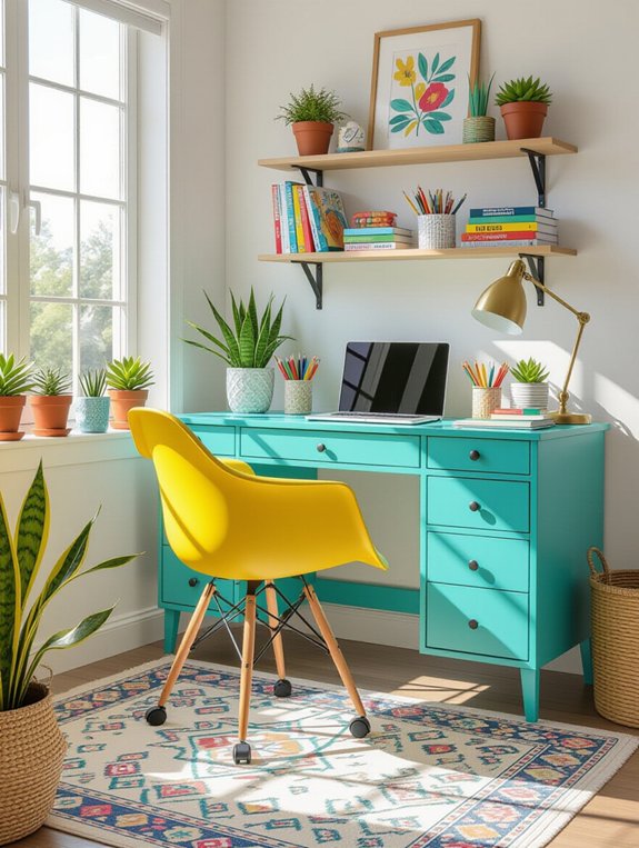 vibrant inspiring creative space