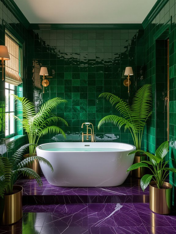 vibrant jewel tone decor