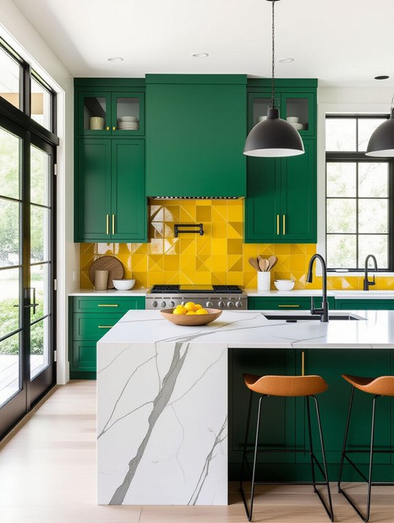vibrant kitchen color schemes
