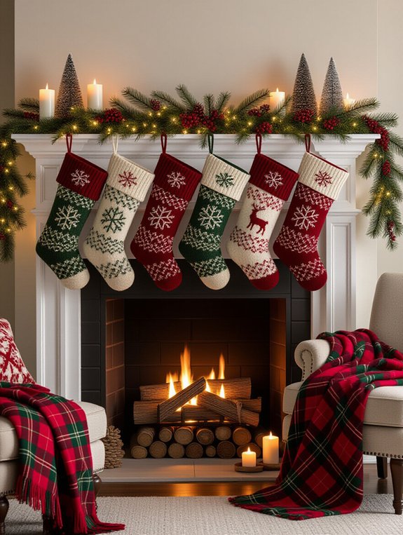 vibrant personalized christmas stockings