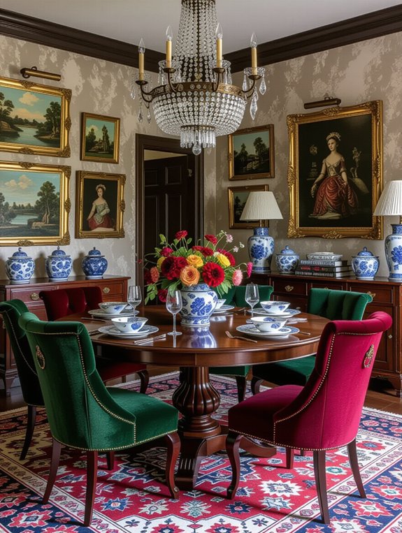 vibrant personalized dining decor