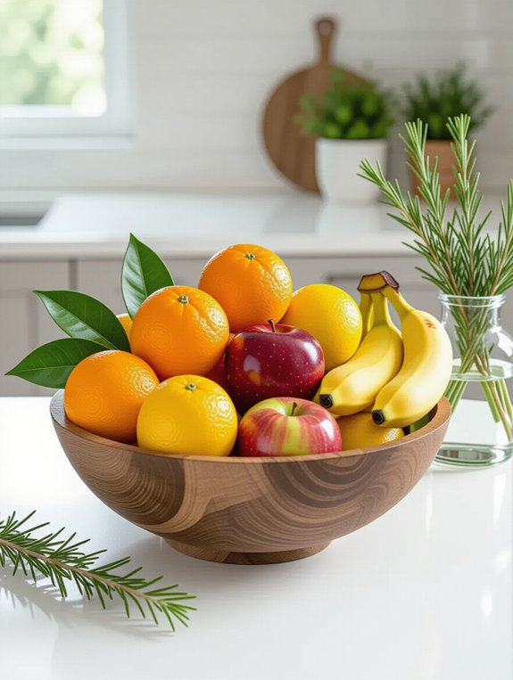 vibrant seasonal fruit arrangement