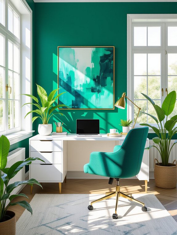 vibrant unique inspiring workspace
