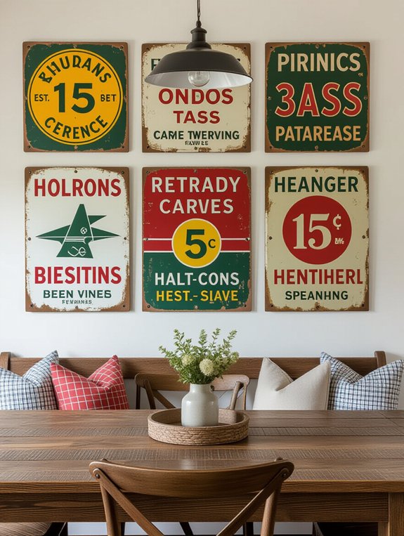 vintage character for dining