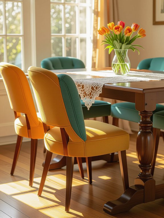 vintage charm in dining