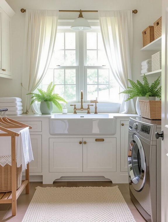 vintage charm in laundry