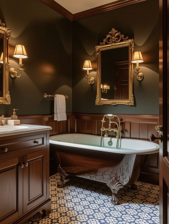 vintage dark wood elegance