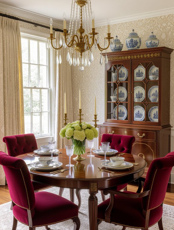 vintage dining room elegance
