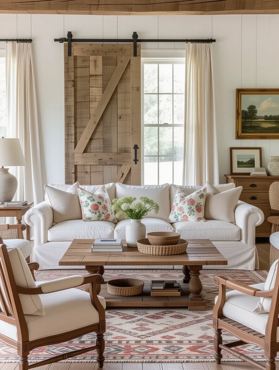 vintage furniture adds warmth