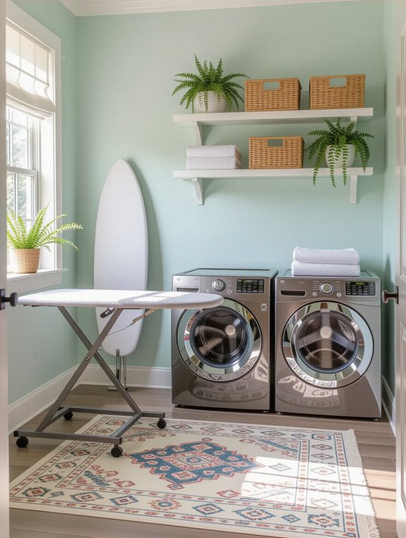 wall mounted ironing board solution