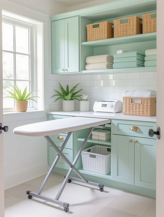wall mounted ironing board solution