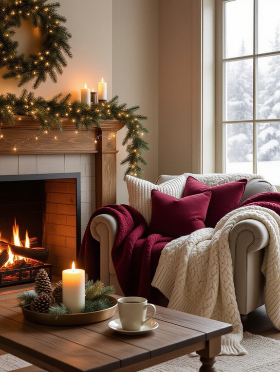 warm cozy winter lighting