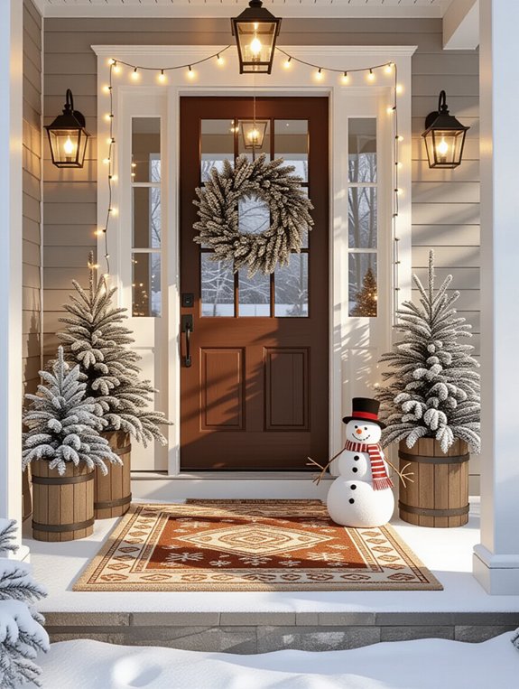 warm inviting door mat