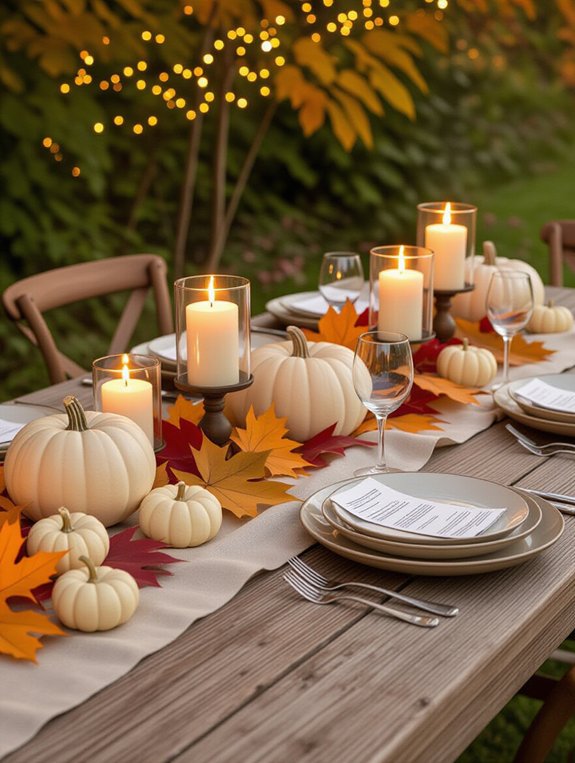 warm inviting lighting setup