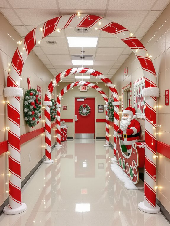 whimsical candy cane decorations
