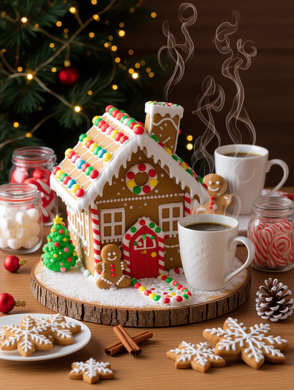 whimsical holiday coffee bar