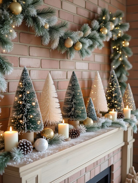 whimsical miniature christmas trees