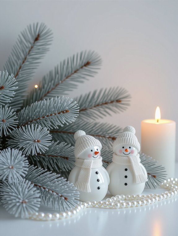 whimsical winter mantle decorations