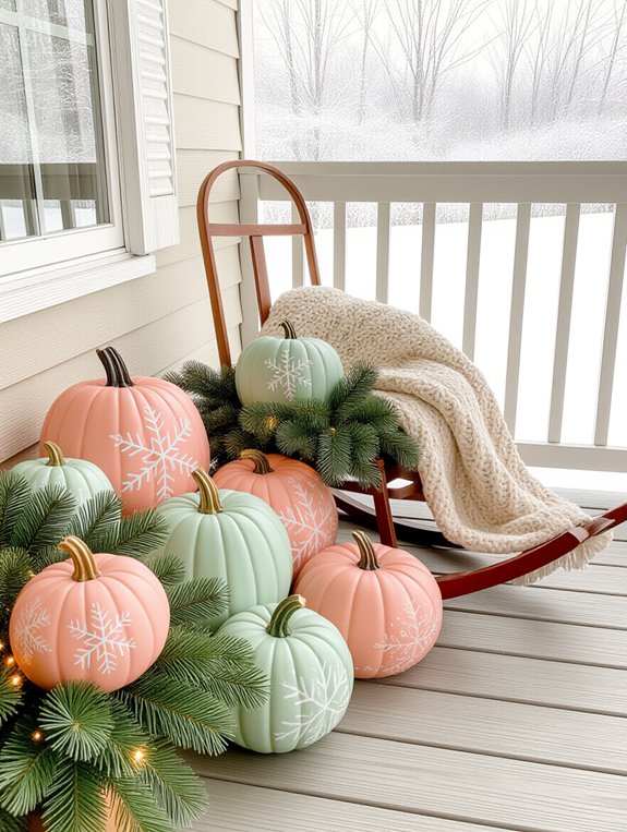 winter pumpkin decoration ideas
