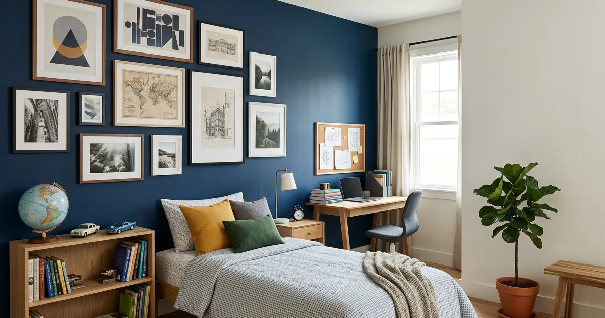 28 Blue Accent Wall Ideas for Boys' Rooms I Keep Coming Back To