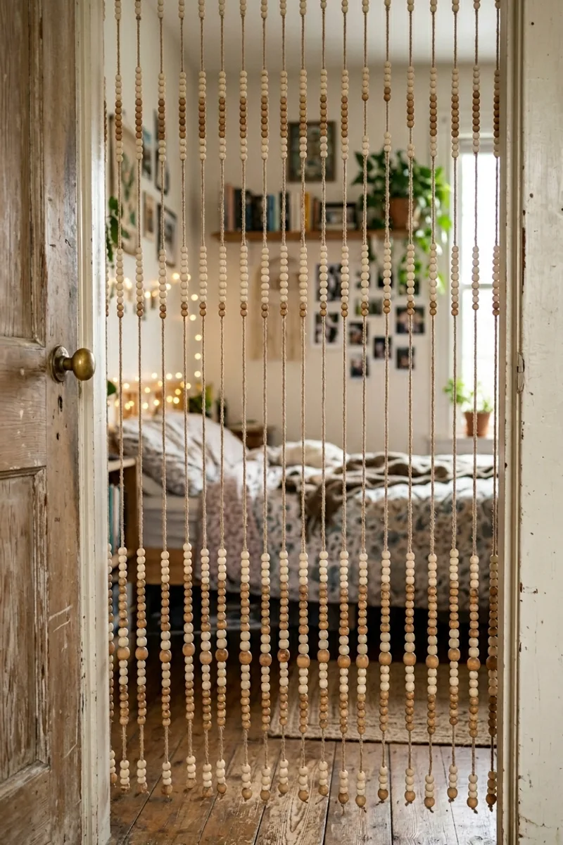 Beaded Curtain Doorway
