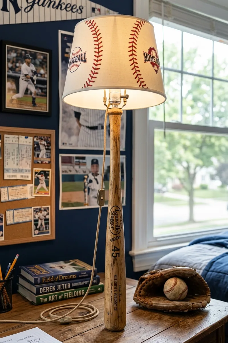 Baseball Bat Lamp