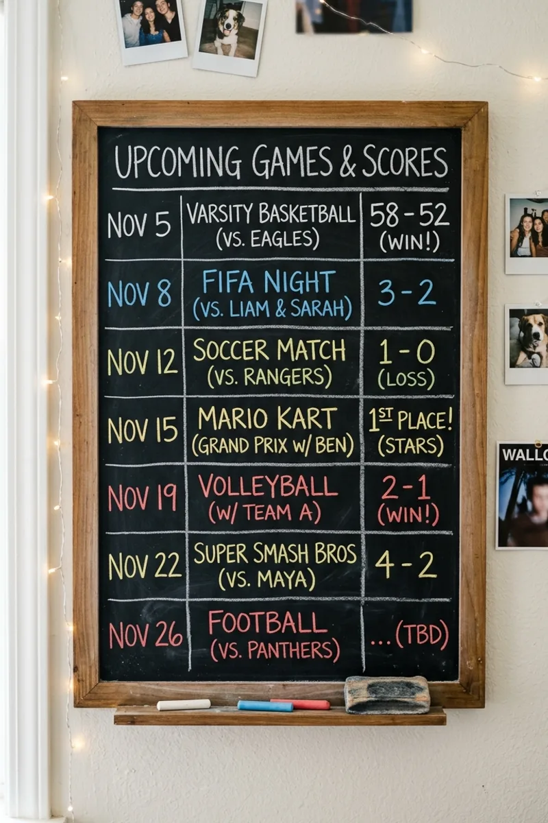 Chalkboard Scoreboard