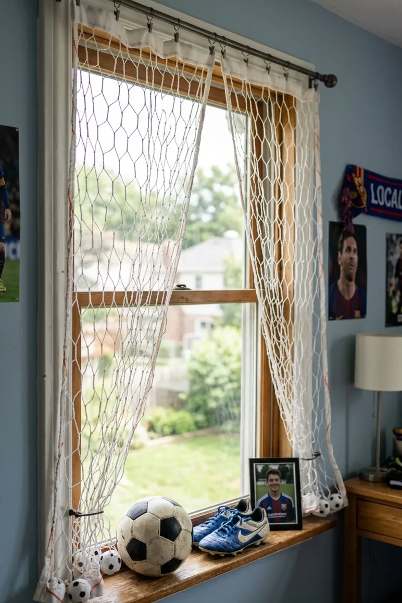 Soccer Net Curtains