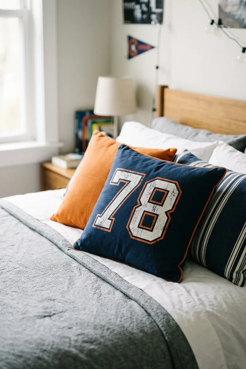 Throw Pillows in Team Colors